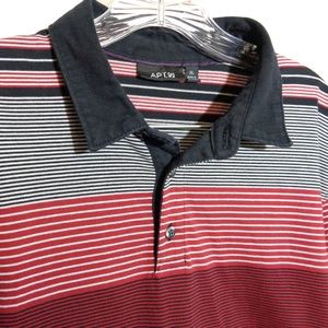 Apt. 9 Men's Multi Color Striped Polo Shirt